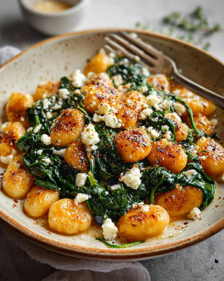 Easy-Crispy-Gnocchi-With-Spinach-And-Feta-A-Childhood-Memory-In-Flavor-Recipe
