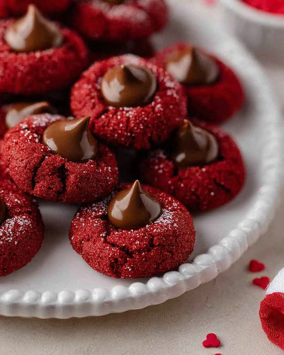 Easy Hershey’s Red Velvet Blossoms Cookies