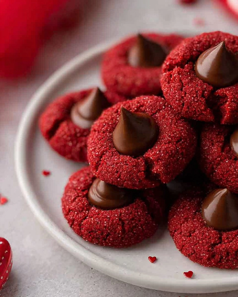 Easy Hershey’s Red Velvet Blossoms Cookies