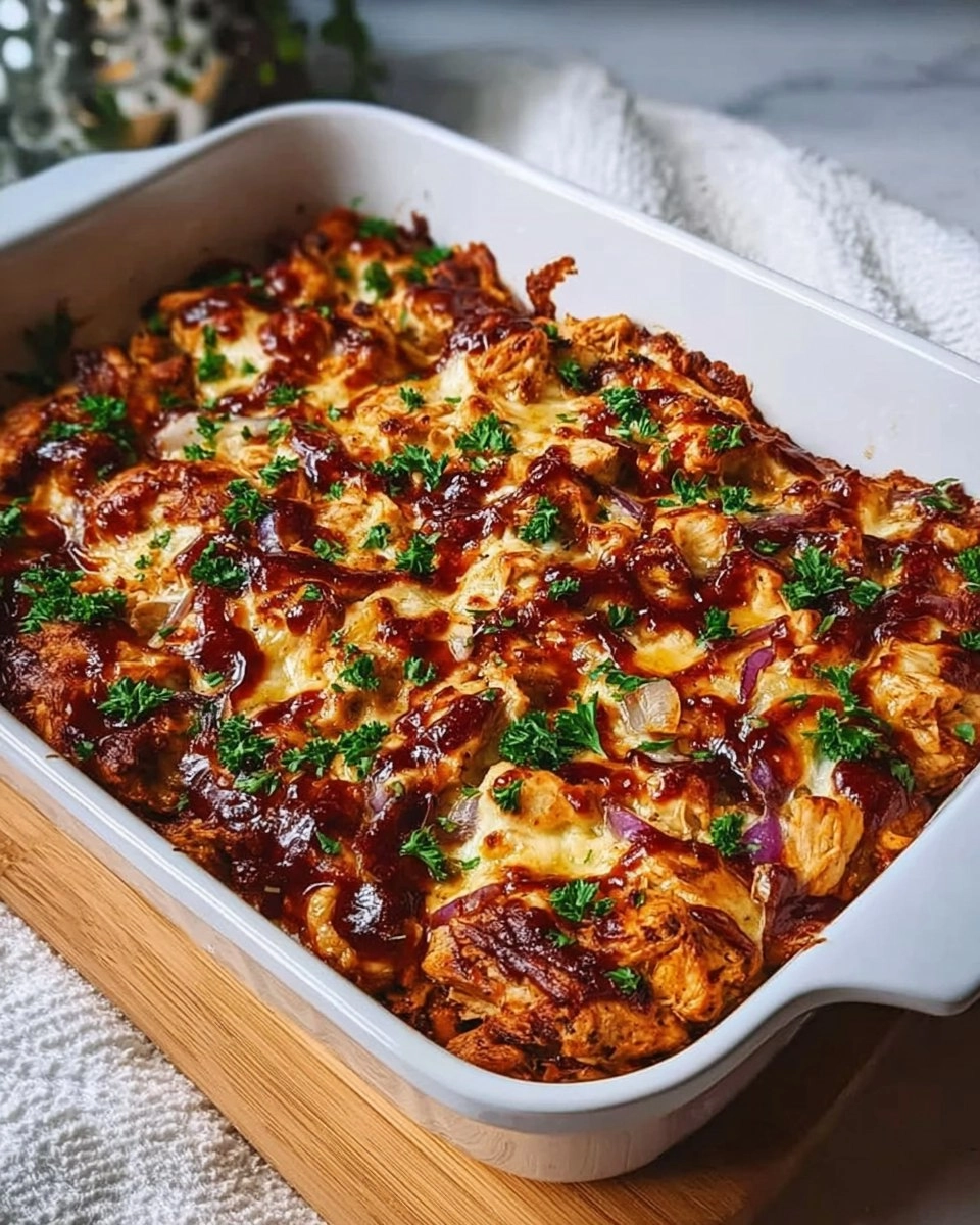 Easy Keto BBQ Chicken Casserole