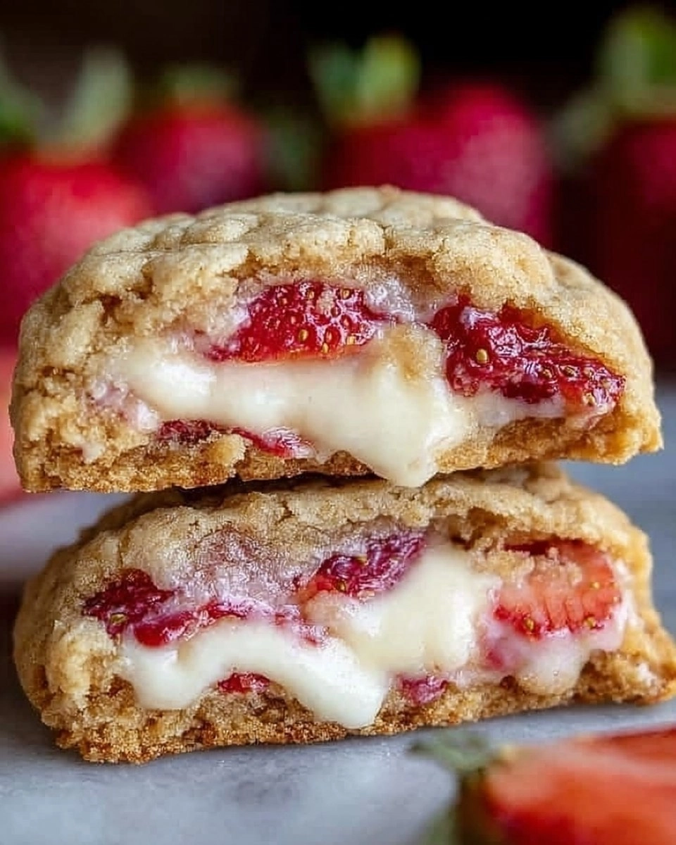 Easy Strawberry Cheesecake Cookies