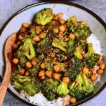Garlic Broccoli Stir Fry with Chickpeas 128 GARLIC-BROCCOLI-STIR-FRY-WITH-CHICKPEAS-Recipe
