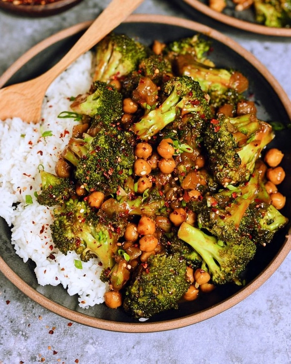 Garlic Broccoli Stir Fry with Chickpeas 127 Garlic Broccoli Stir Fry with Chickpeas