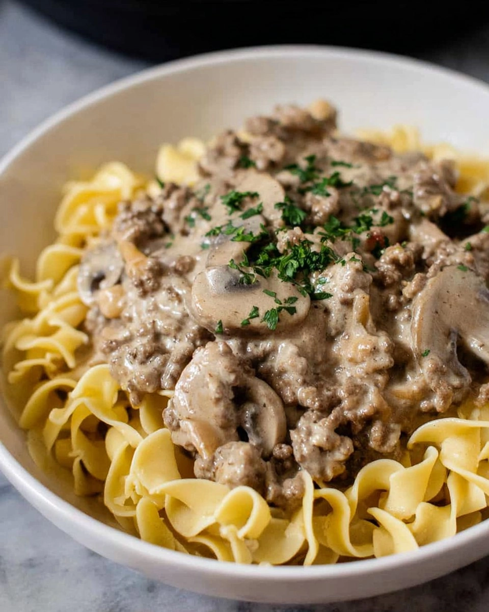 Ground Beef Stroganoff