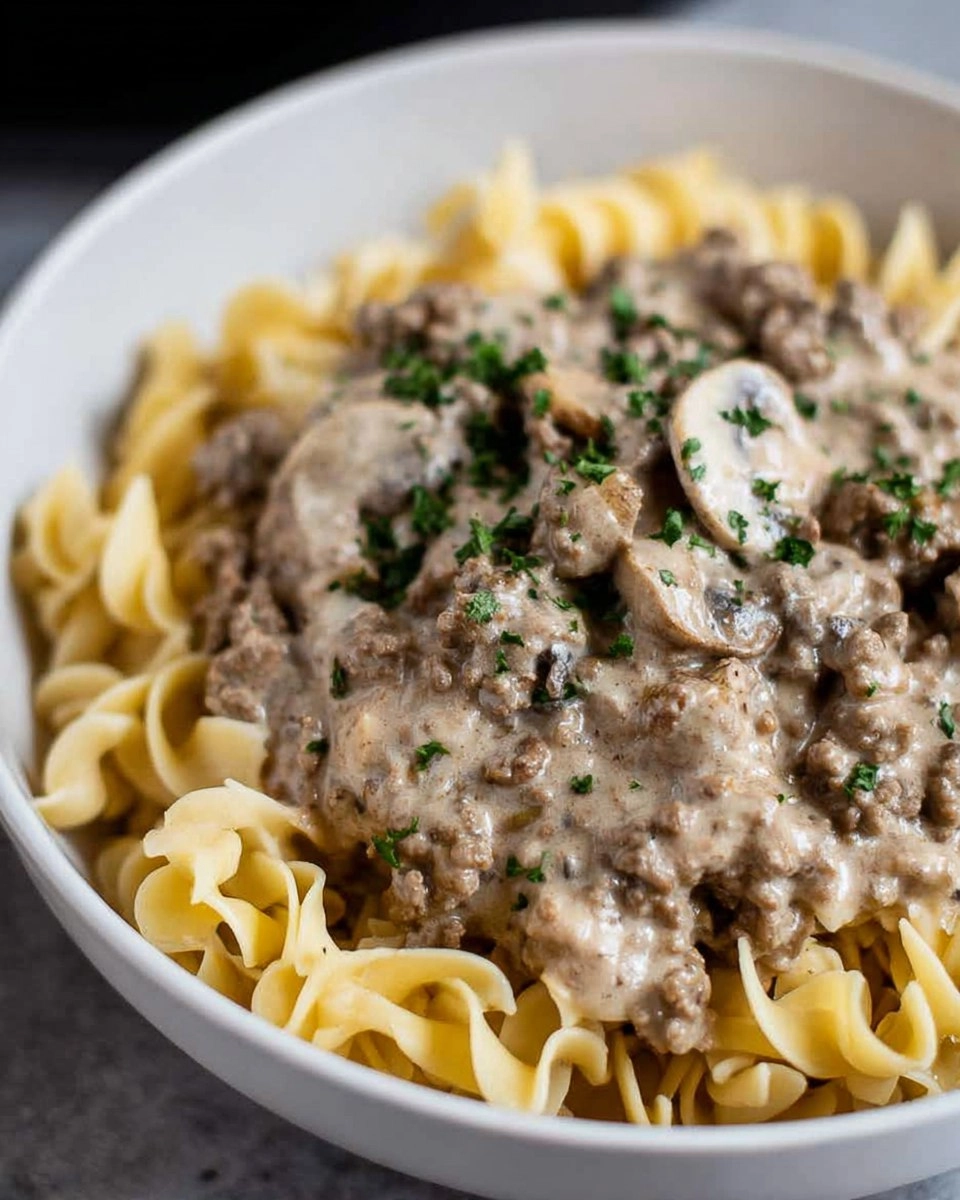 Ground Beef Stroganoff