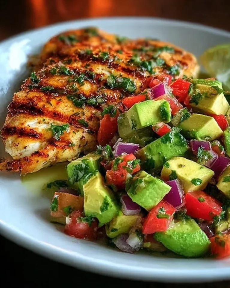 Healthy-Cilantro-Lime-Chicken-with-Avocado-Salsa-Recipe
