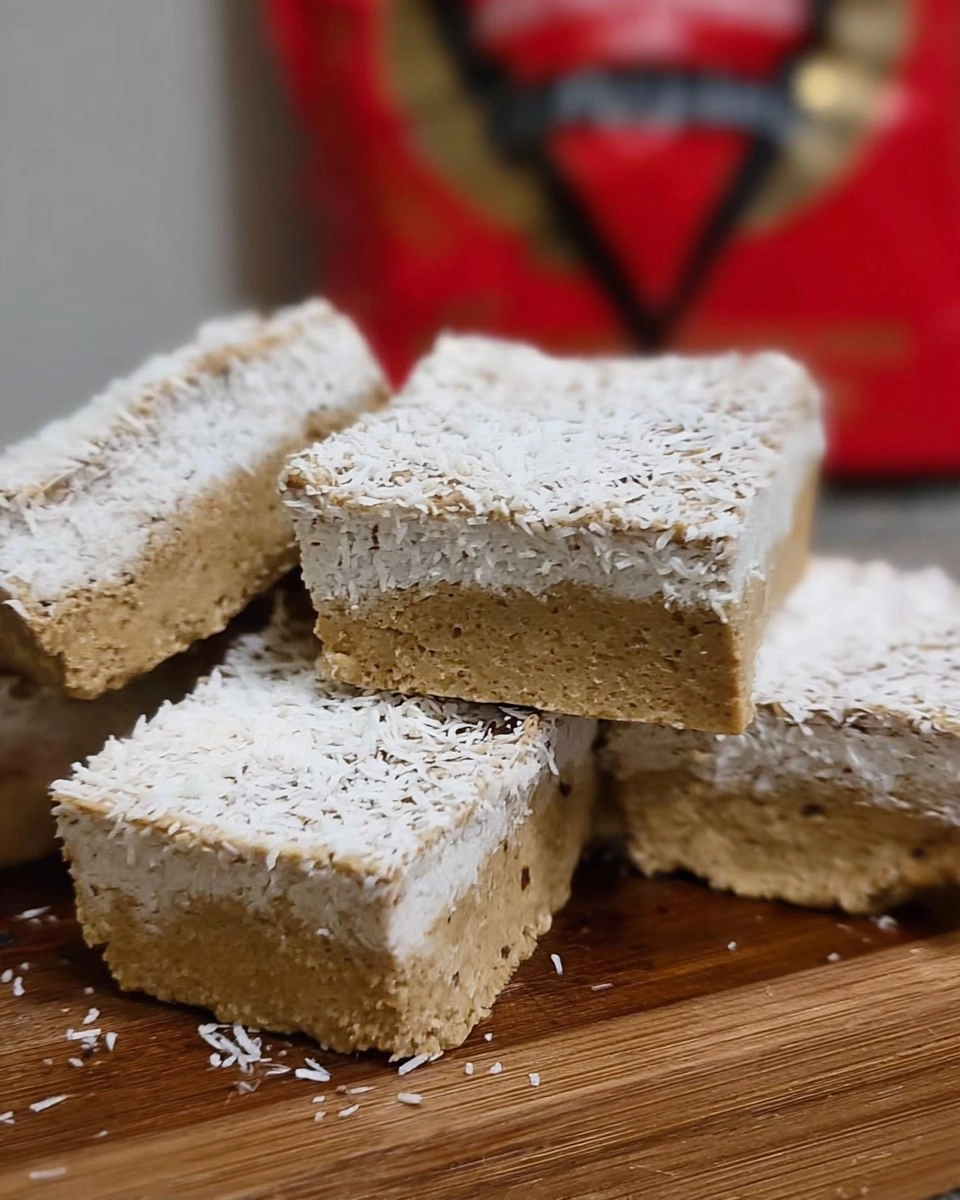 Healthy Coconut Vanilla Protein Bars