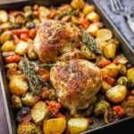 Healthy-Sheet-Pan-Maple-Mustard-Roasted-Chicken-Recipe