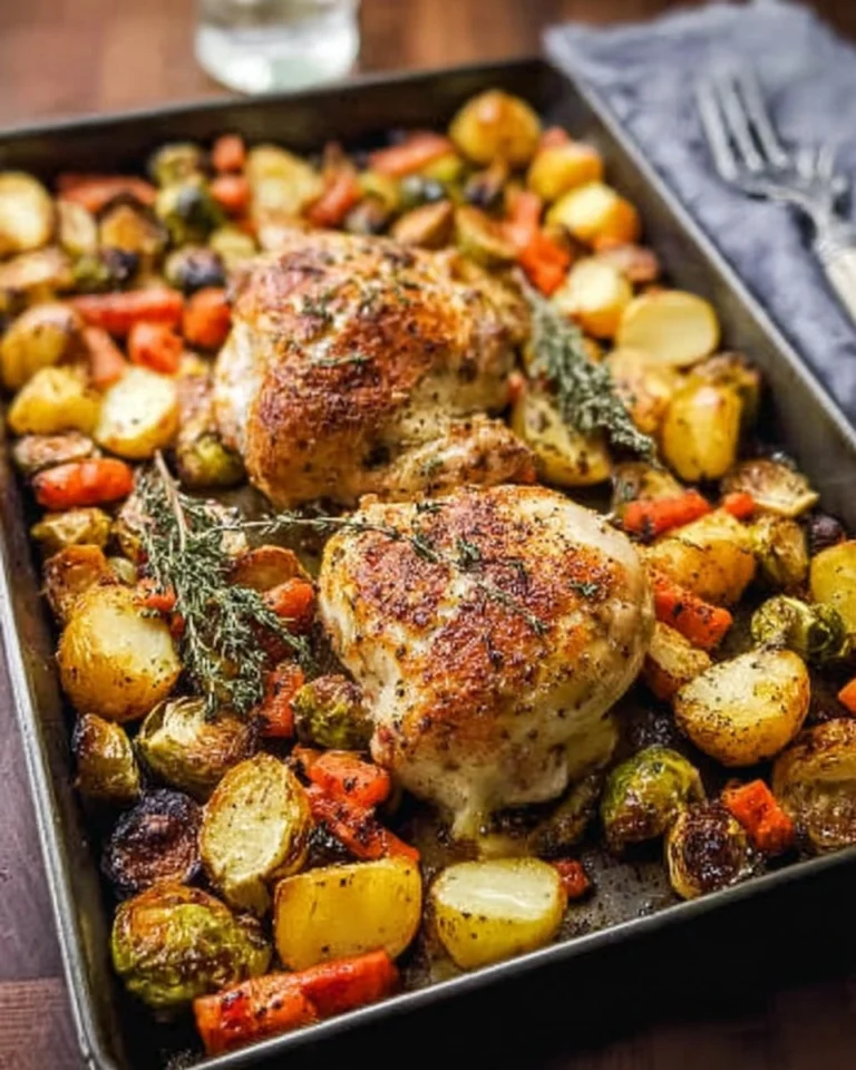 Healthy-Sheet-Pan-Maple-Mustard-Roasted-Chicken-Recipe