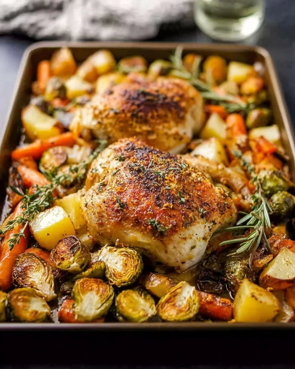 Healthy Sheet Pan Maple Mustard Roasted Chicken