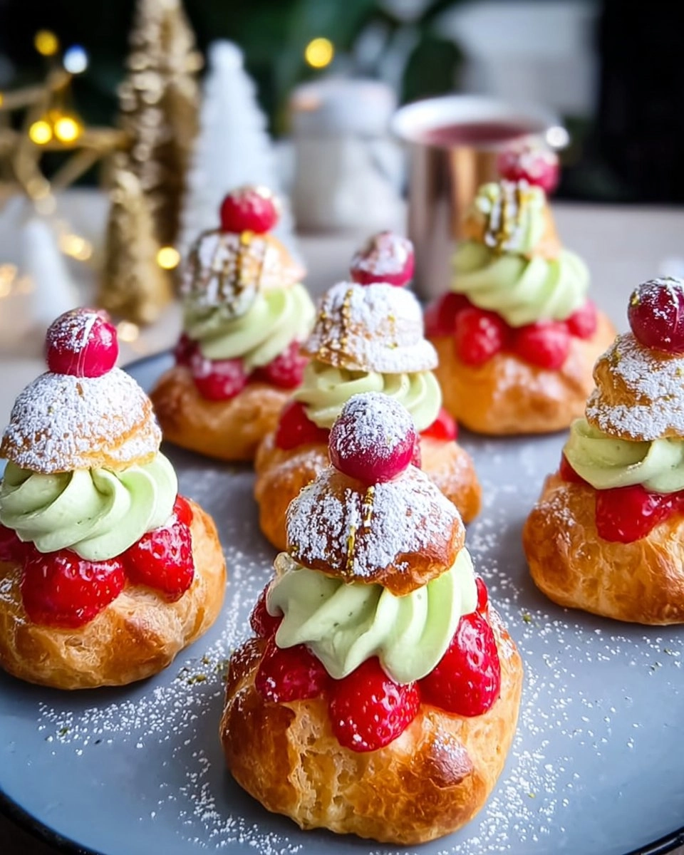 Irresistible Christmas Puffs with Creamy Pistachio Delight 125 Irresistible Christmas Puffs with Creamy Pistachio Delight