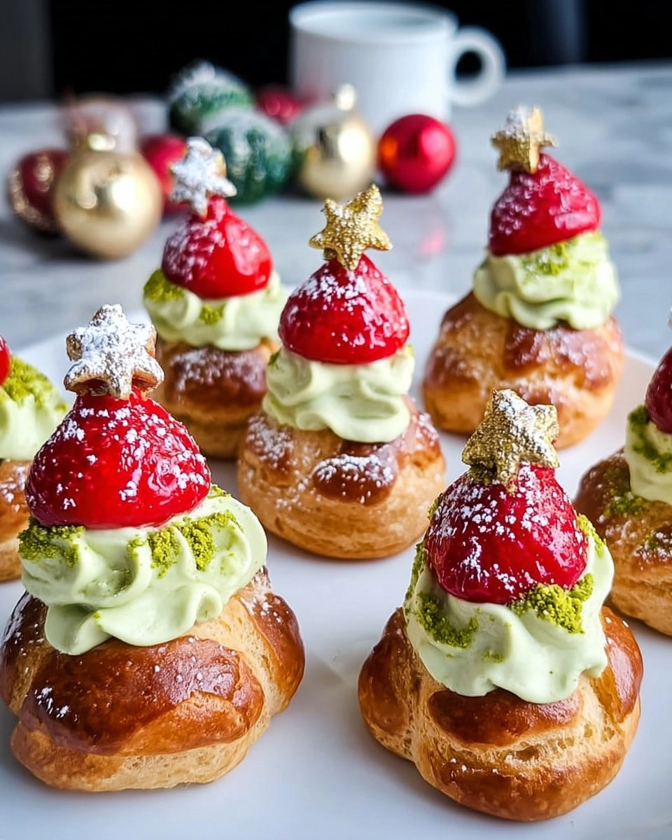 Irresistible Christmas Puffs with Creamy Pistachio Delight 126 Irresistible Christmas Puffs with Creamy Pistachio Delight