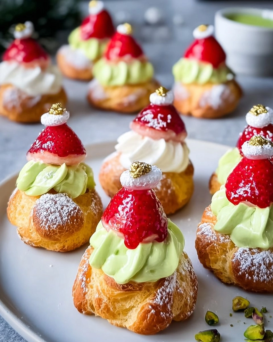 Irresistible Christmas Puffs with Creamy Pistachio Delight 127 Irresistible Christmas Puffs with Creamy Pistachio Delight