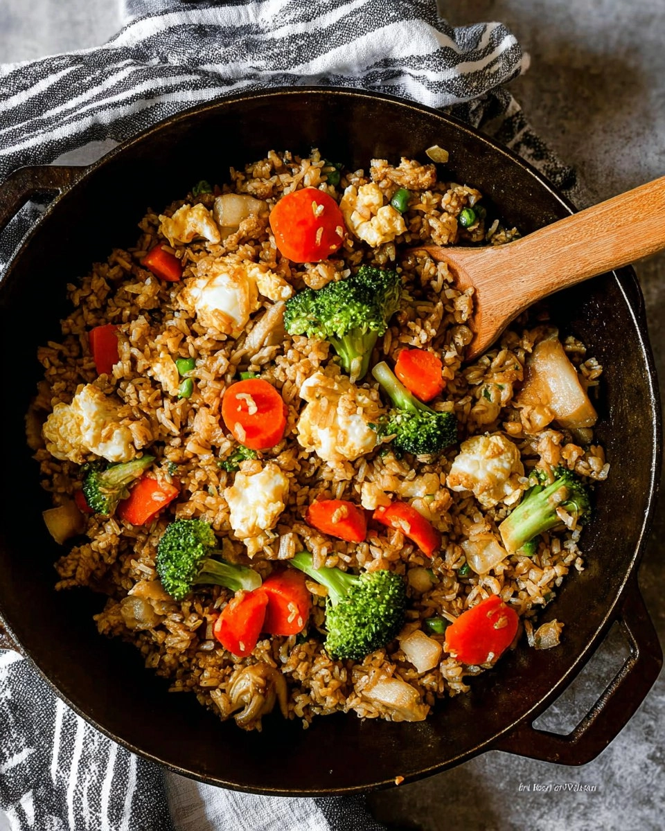 Leftover Fried Rice, Veggies and Eggs
