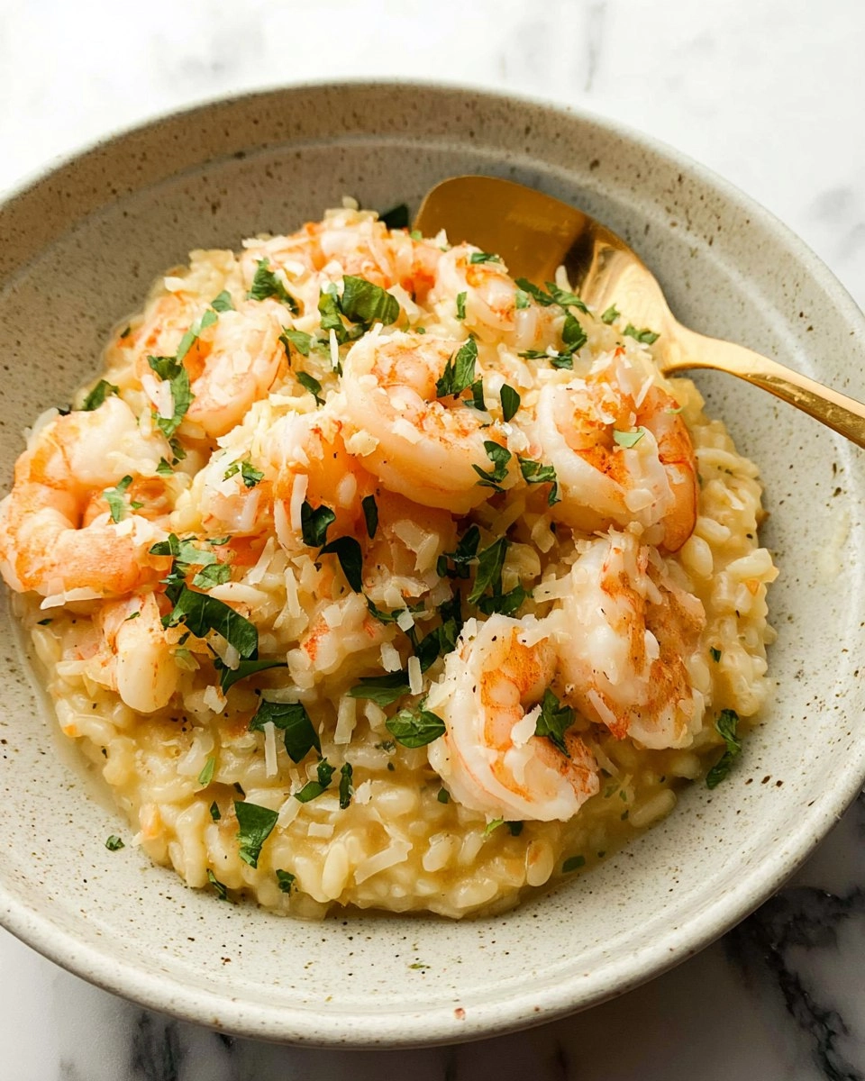 Lemon Garlic Shrimp Risotto