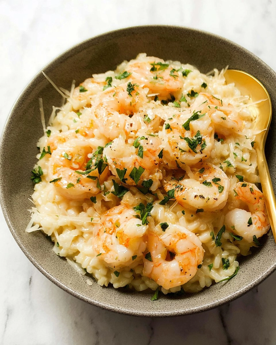 Lemon Garlic Shrimp Risotto
