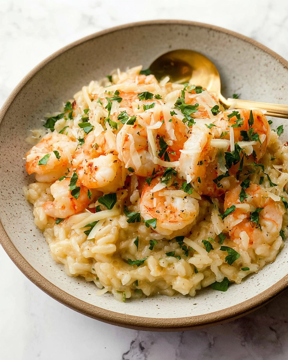 Lemon Garlic Shrimp Risotto