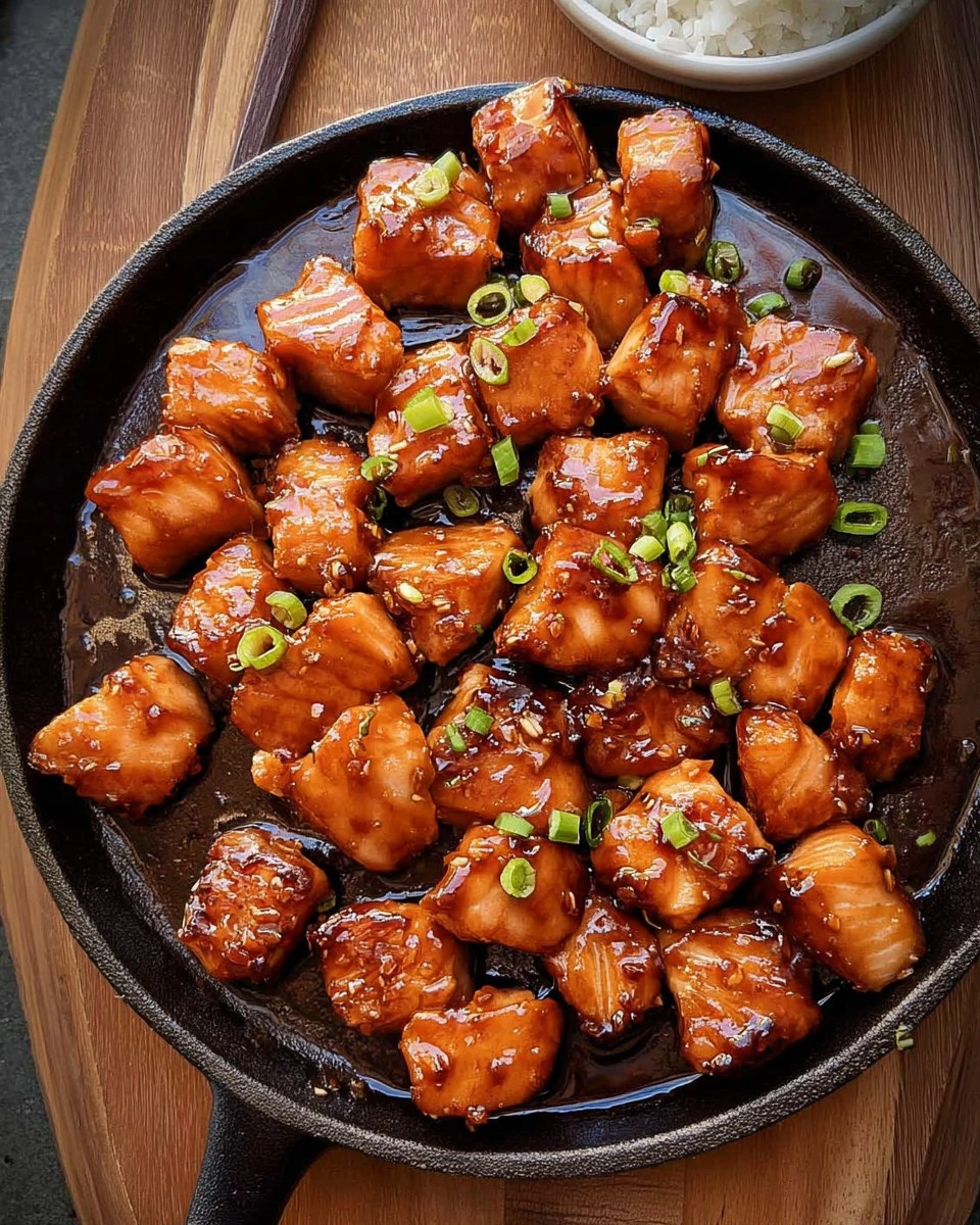 Maple Glazed Salmon Bites