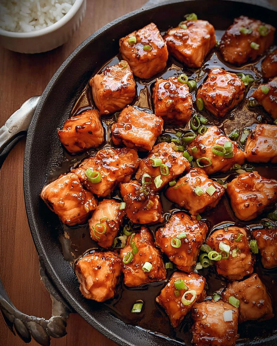 Maple Glazed Salmon Bites