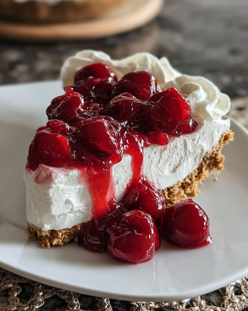 No-Bake Cherry Cheesecake