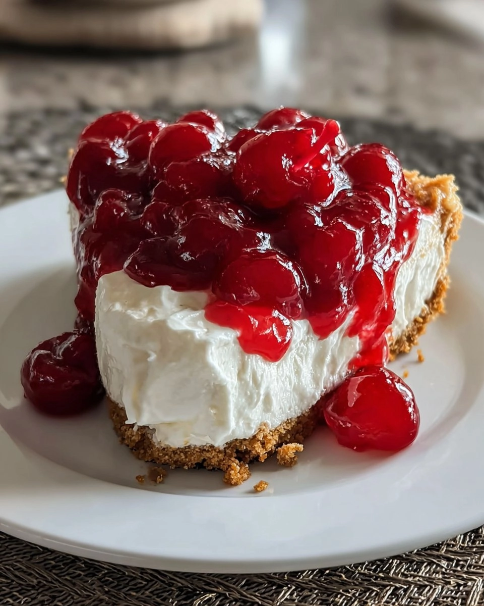 No-Bake Cherry Cheesecake