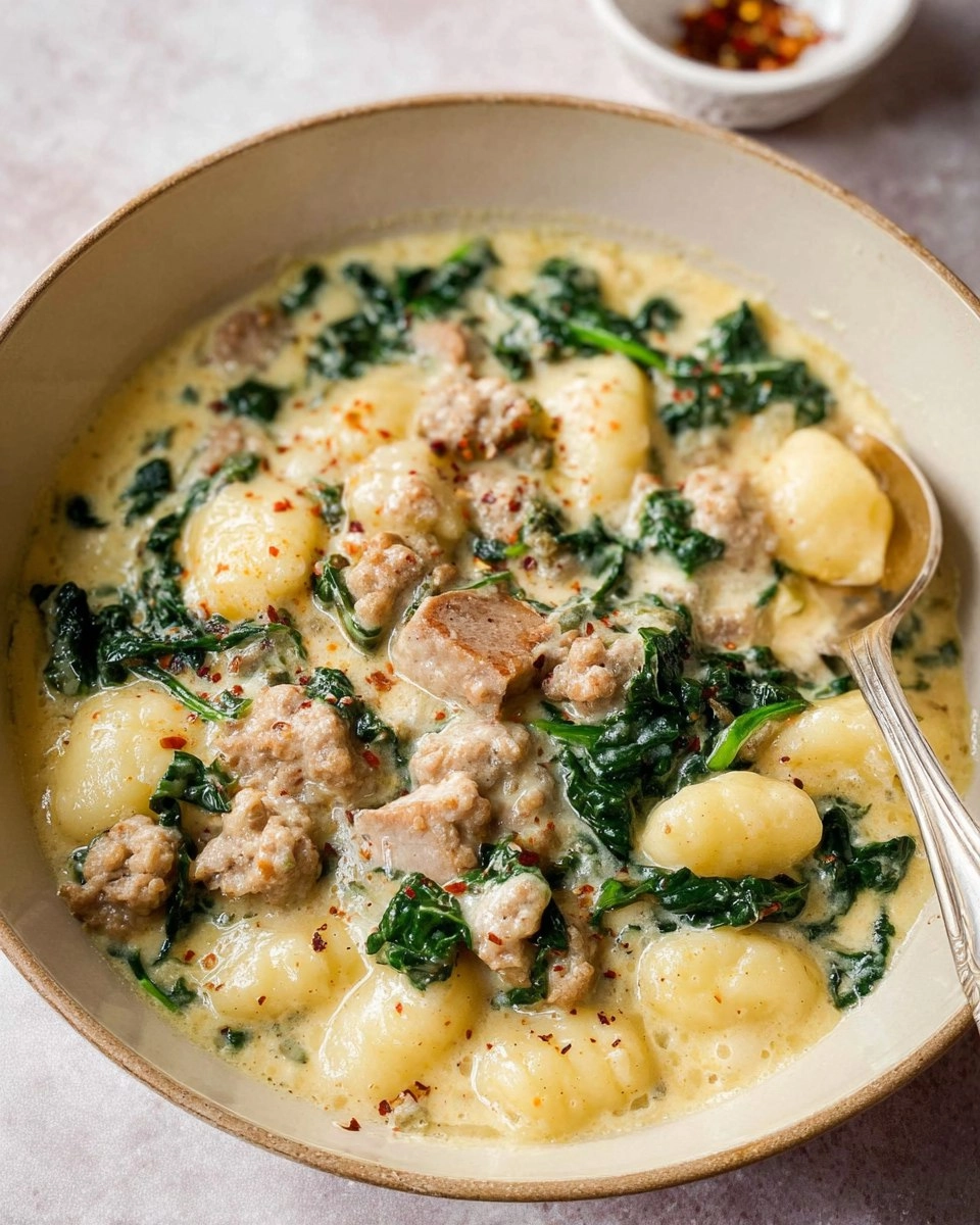 One Pot Gnocchi with Sausage and Kale