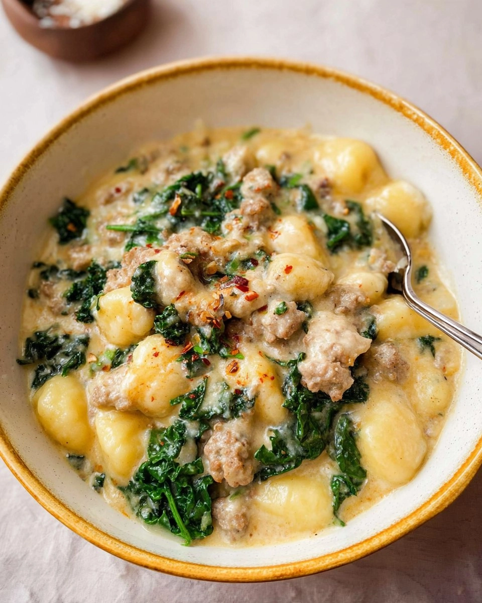 One Pot Gnocchi with Sausage and Kale