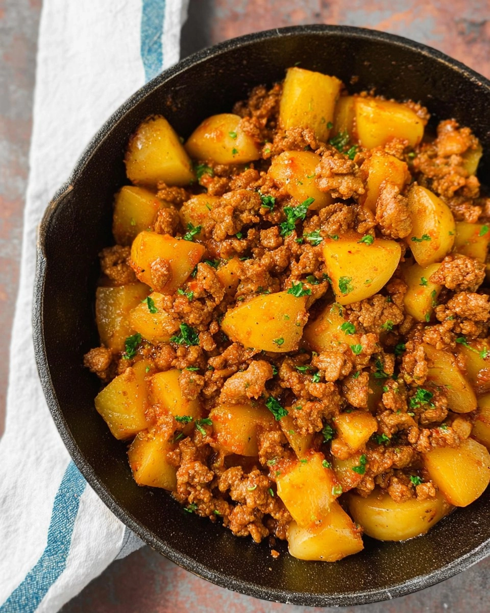 One Pot Ground Beef and Potatoes