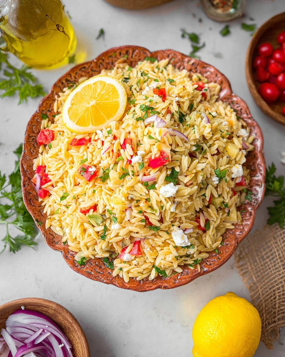 Orzo Lemon Salad