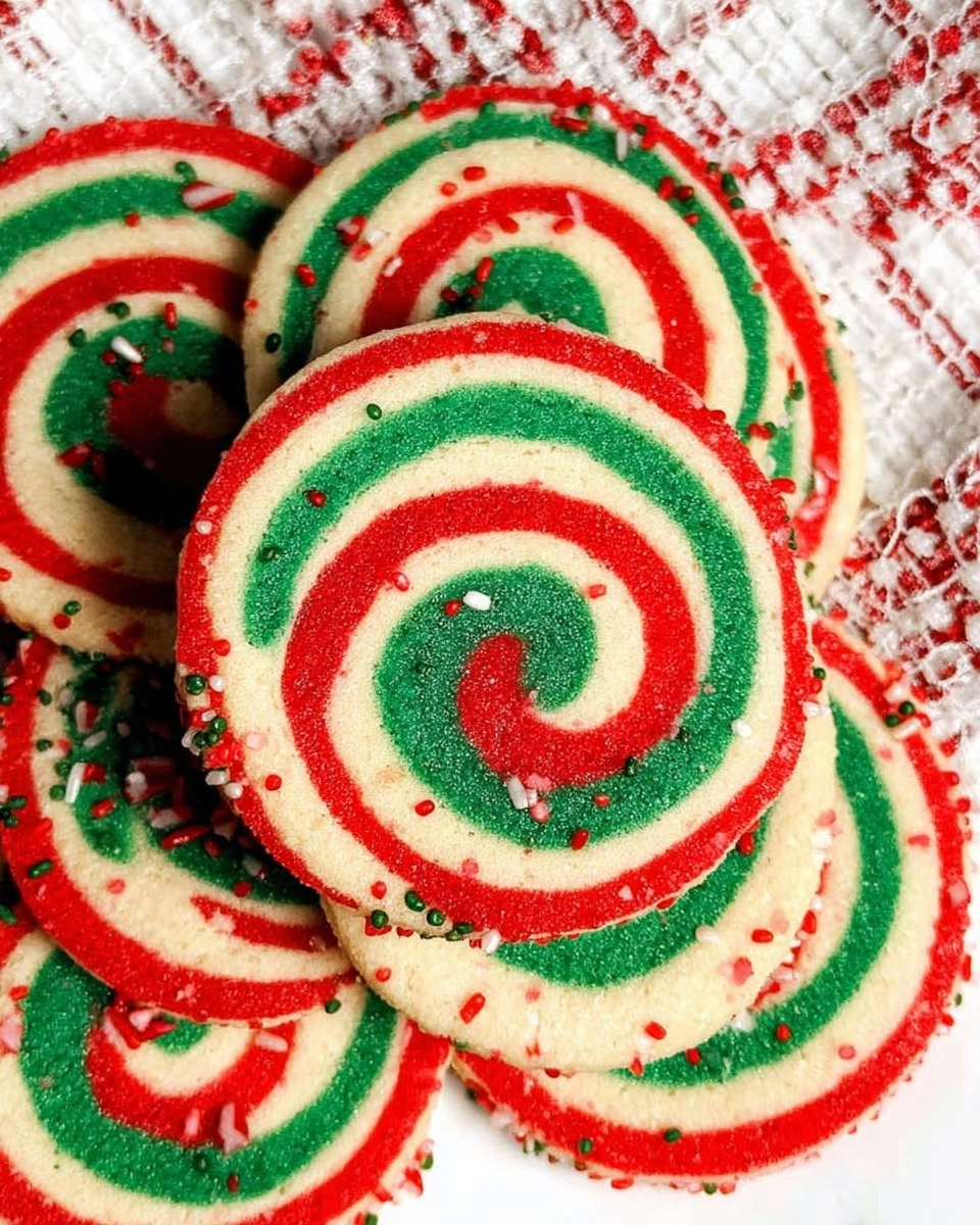 Peppermint Pinwheel Cookies