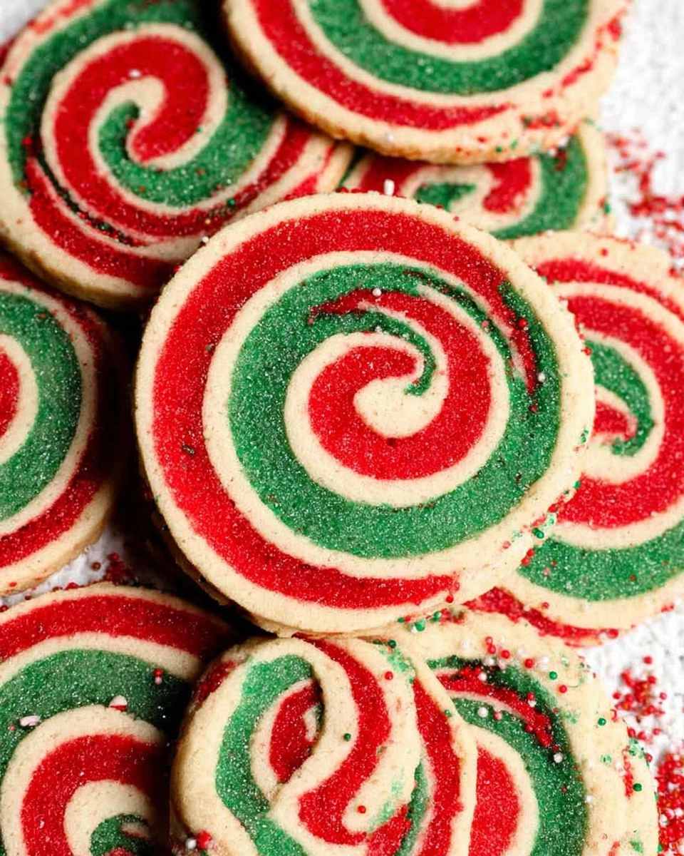 Peppermint Pinwheel Cookies
