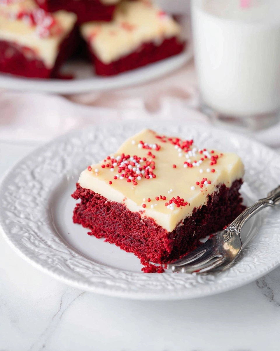 Red Velvet Cookie Bars