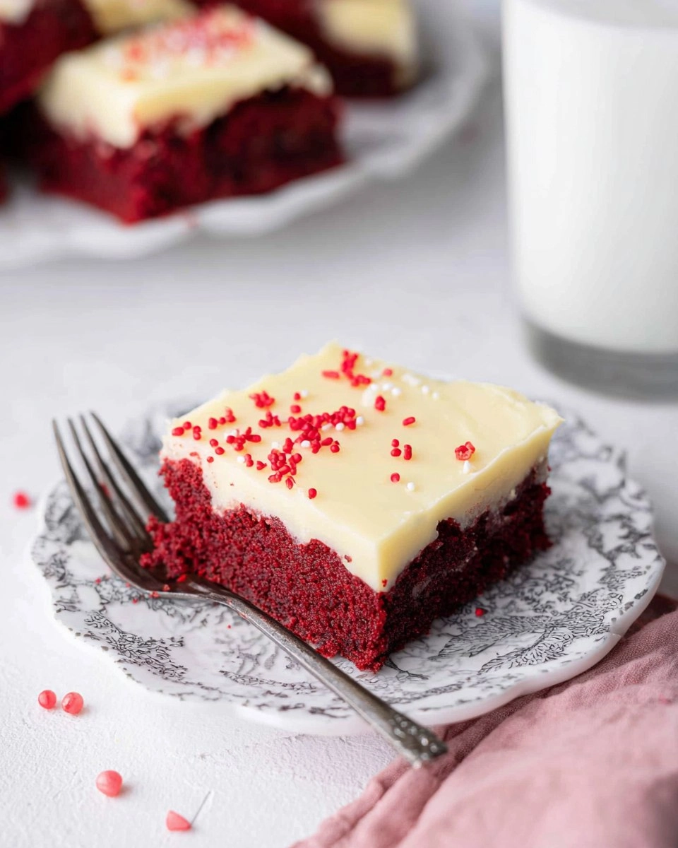 Red Velvet Cookie Bars