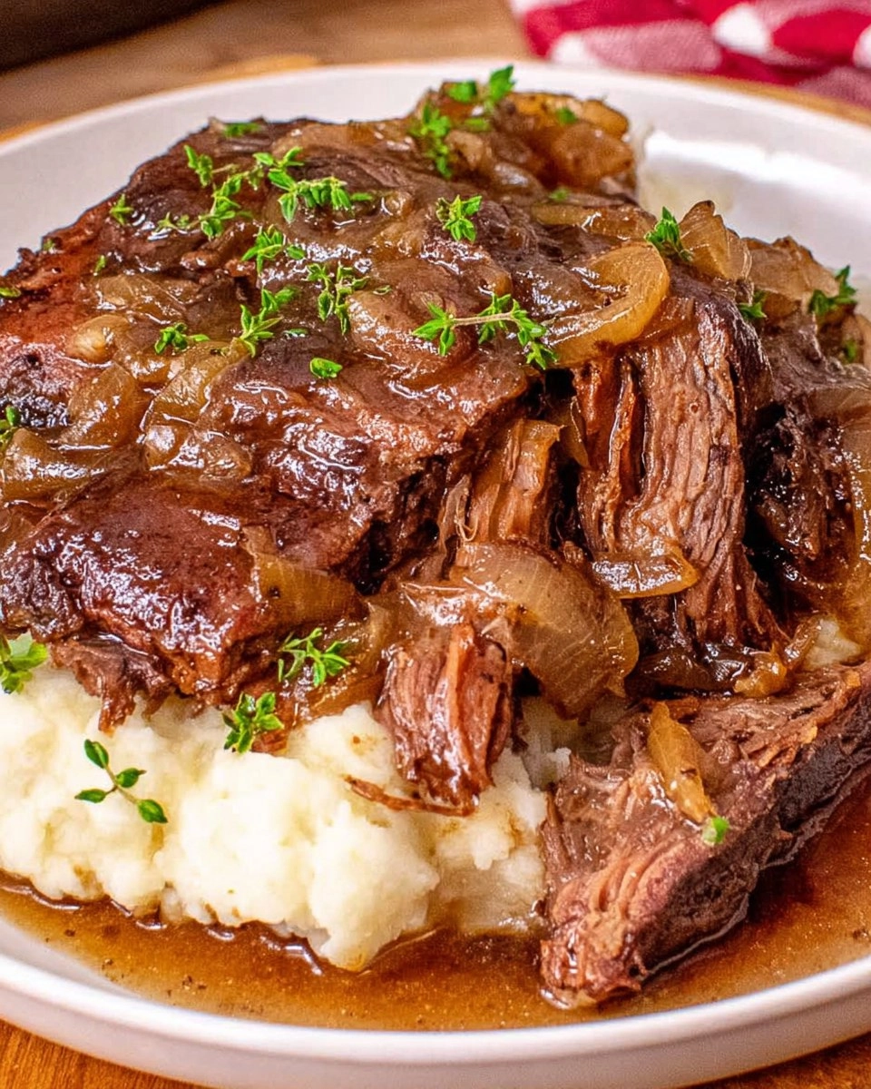Slow Cooker French Onion Pot Roast