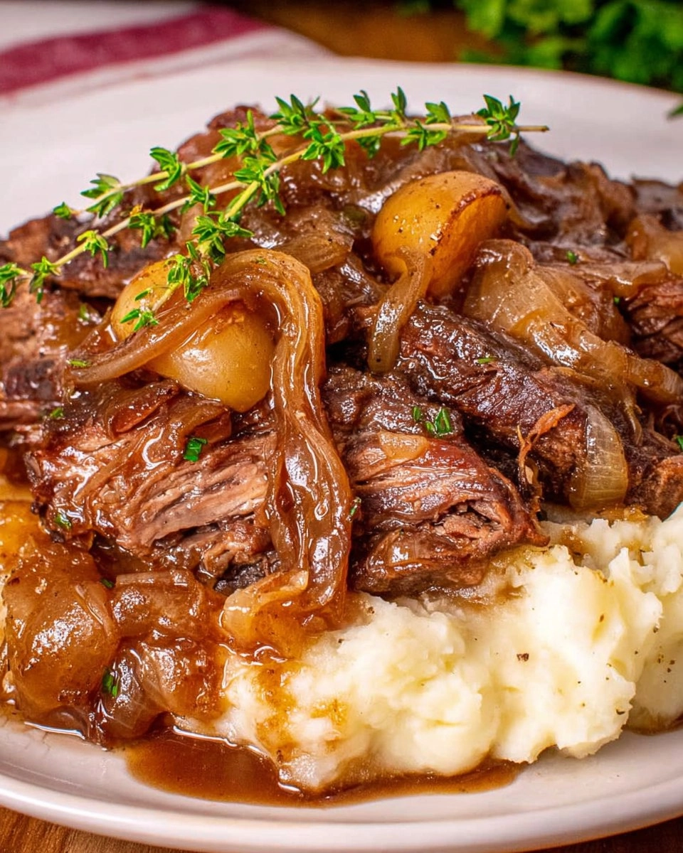 Slow Cooker French Onion Pot Roast