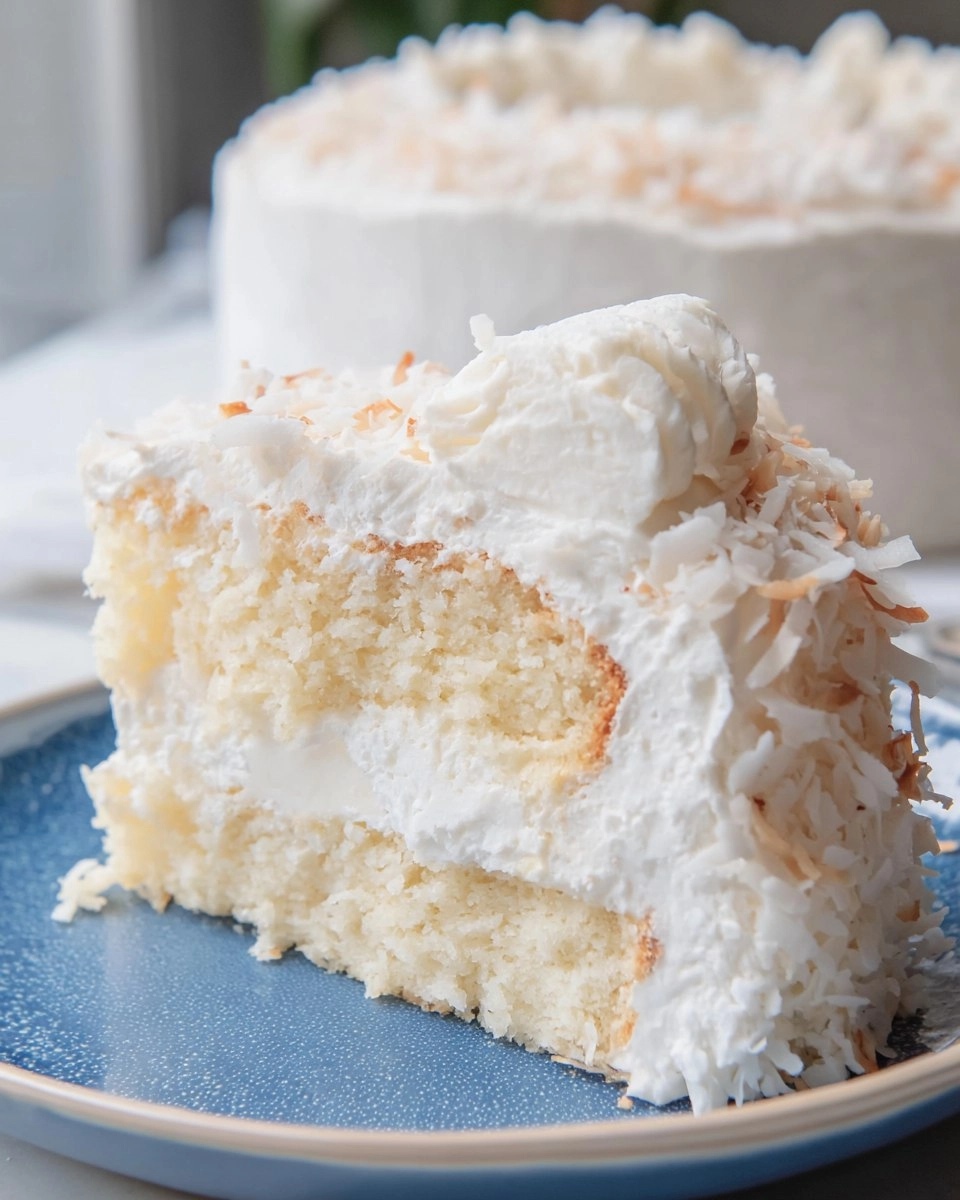 Soft and Fluffy Coconut Cloud Cake