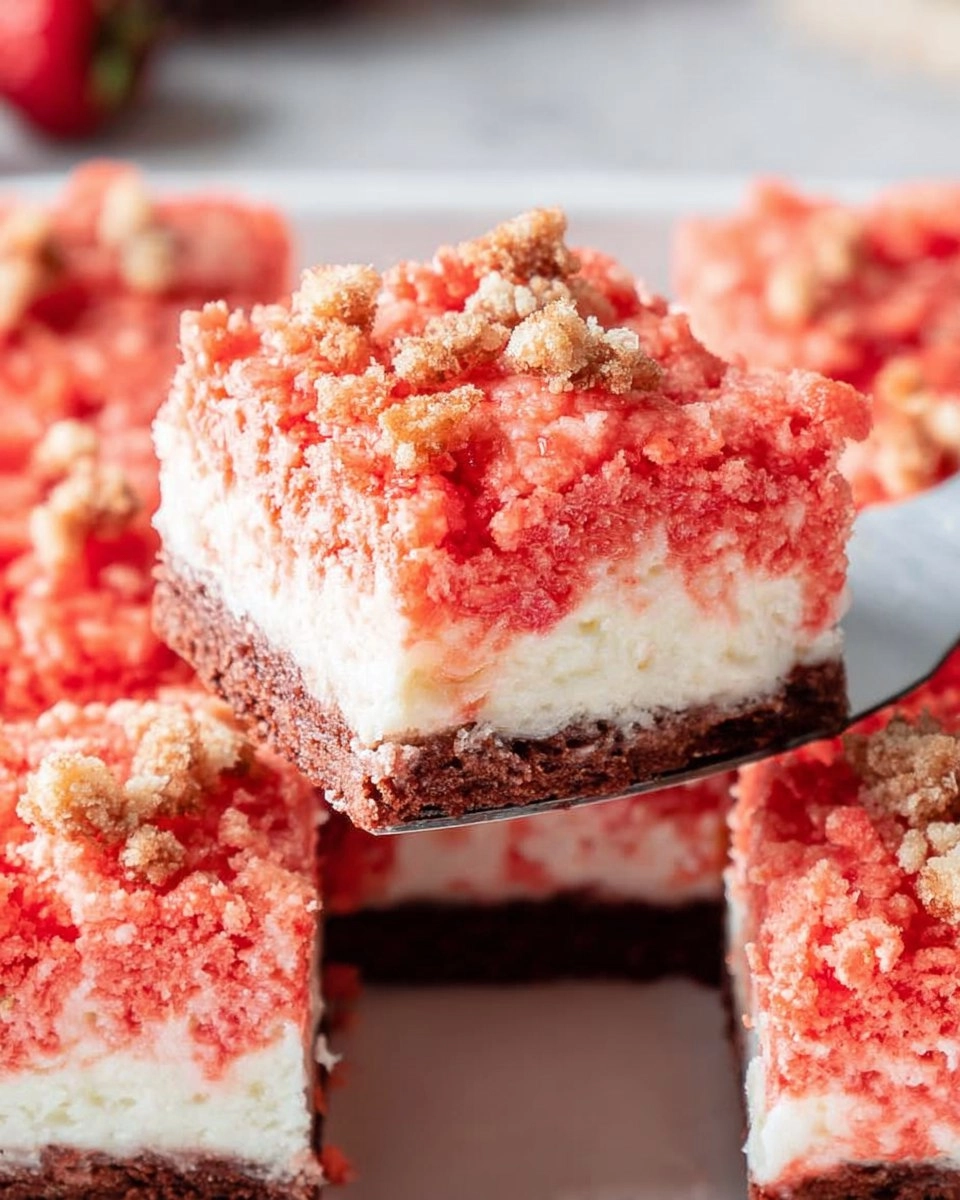 Strawberry Shortcake Brownies