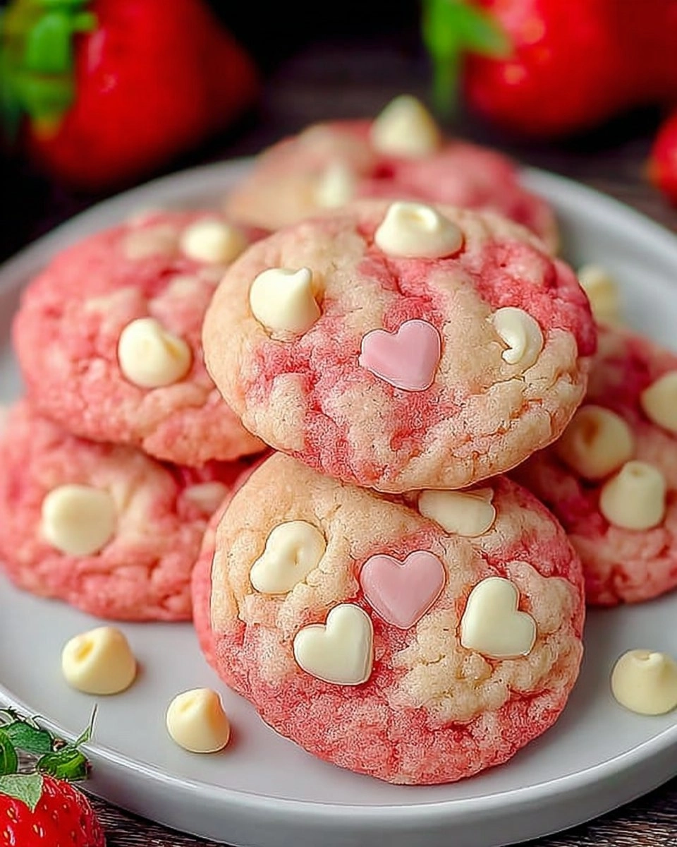 Strawberry White Chocolate Chip Cookies
