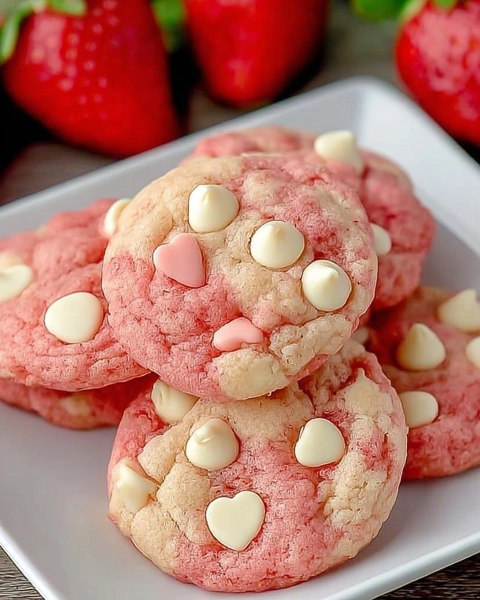 Strawberry White Chocolate Chip Cookies