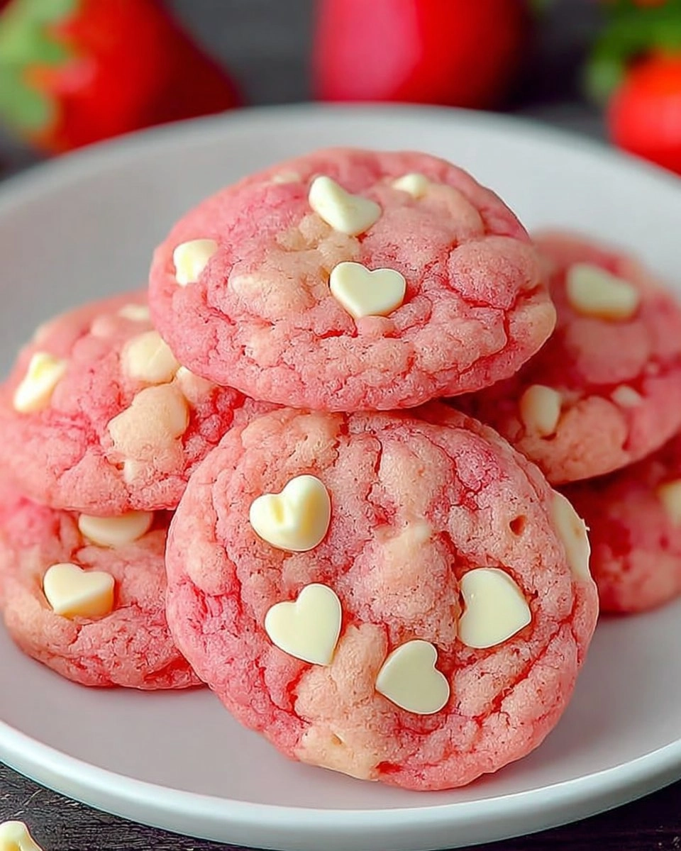 Strawberry White Chocolate Chip Cookies