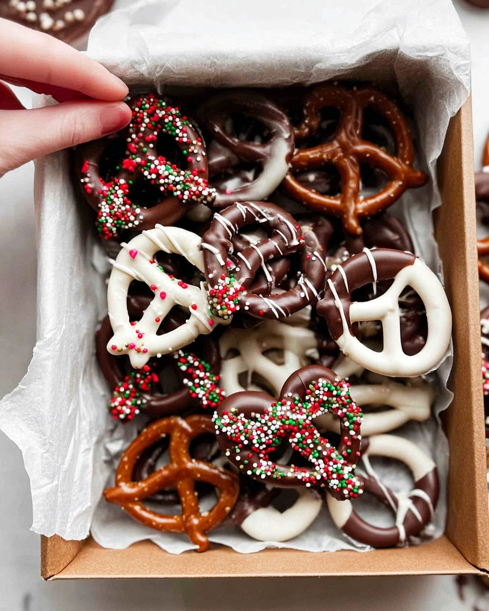 Valentine Chocolate Covered Pretzels