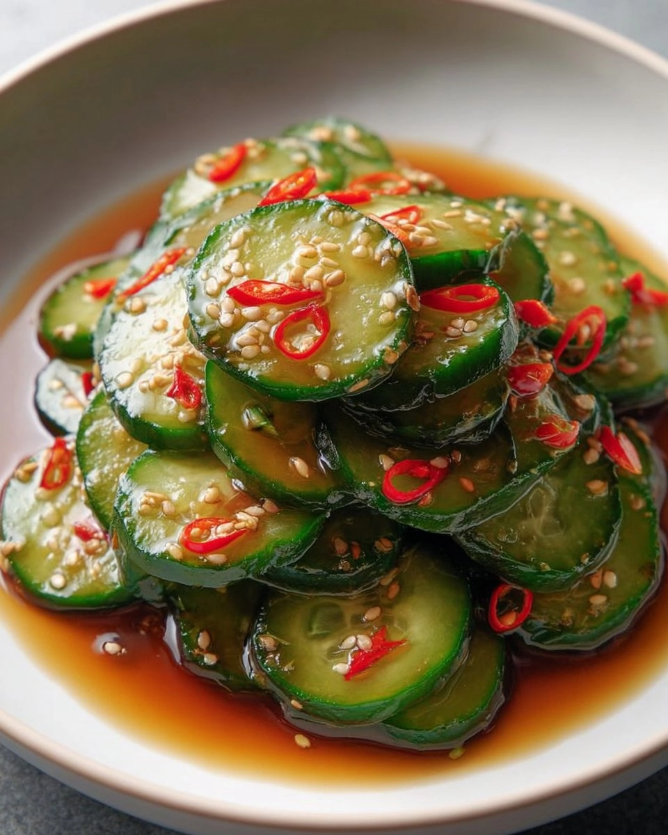 Valentine Easy Spicy Cucumber Salad (Din Tai Fung Copycat)
