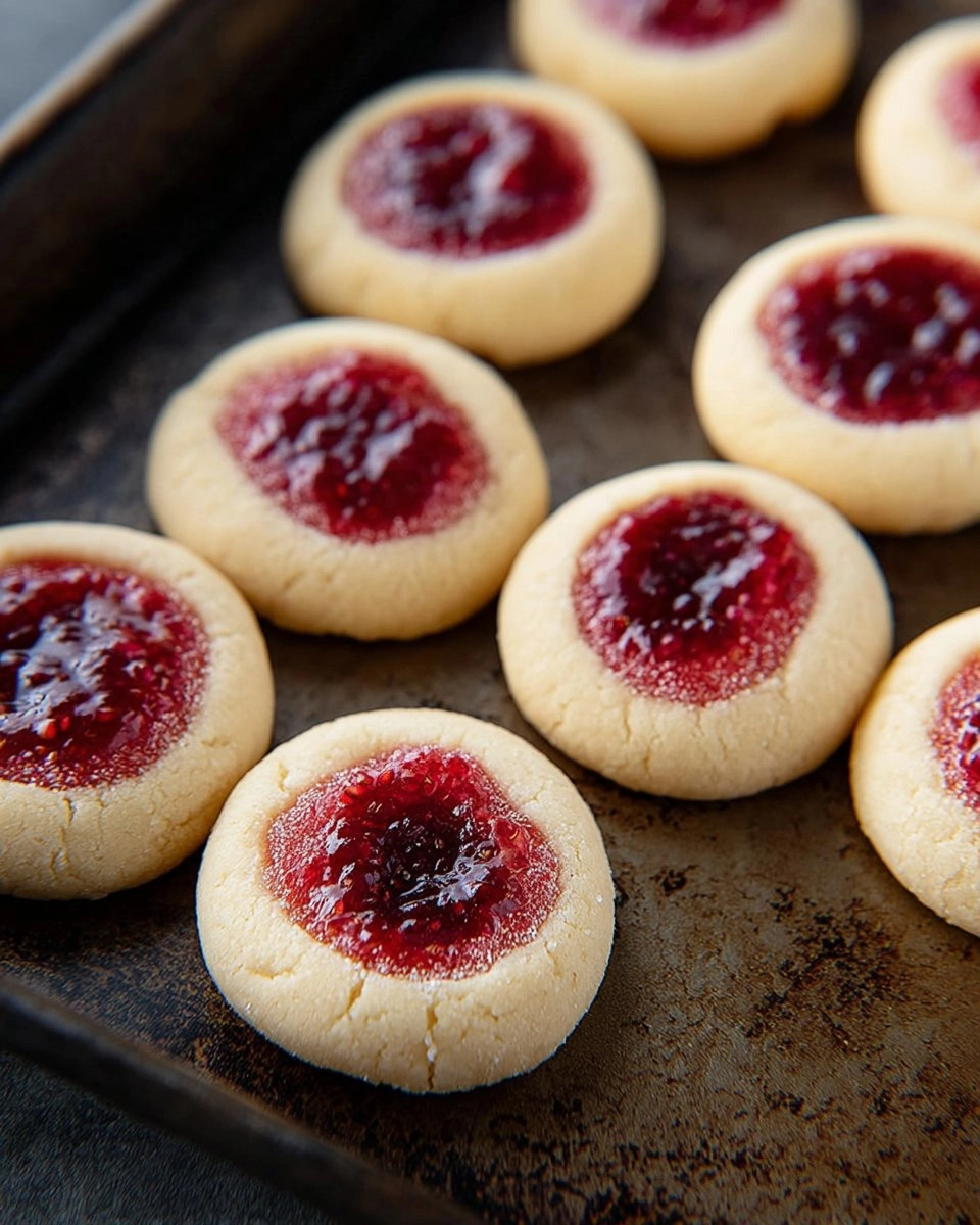 Valentine Raspberry Thumbprint Cookies
