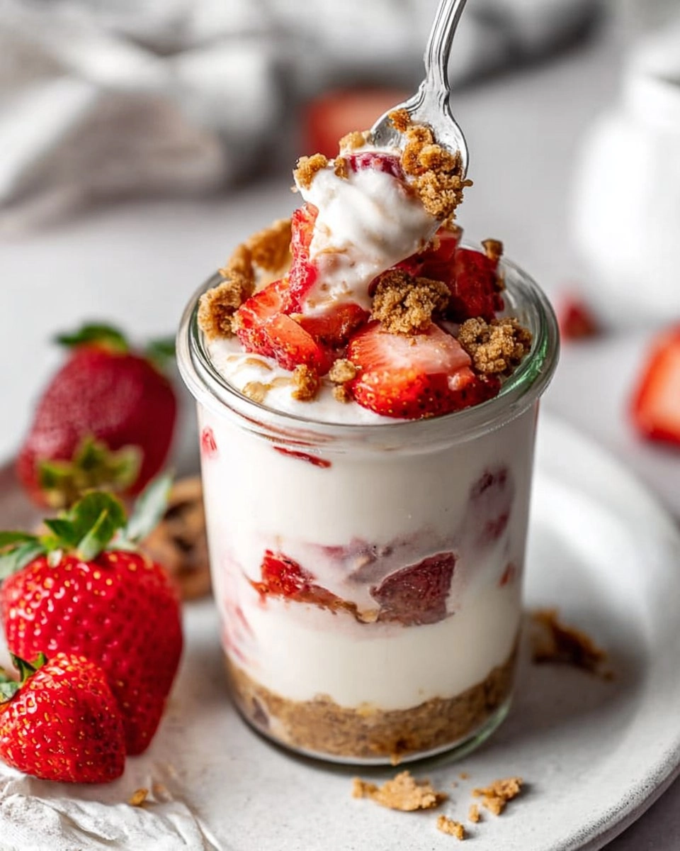 Valentine Strawberry Cheesecake Overnight Oats 97 Valentine Strawberry Cheesecake Overnight Oats