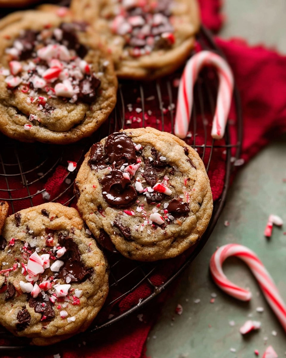 christmas Peppermint Chocolate Chip Cookies