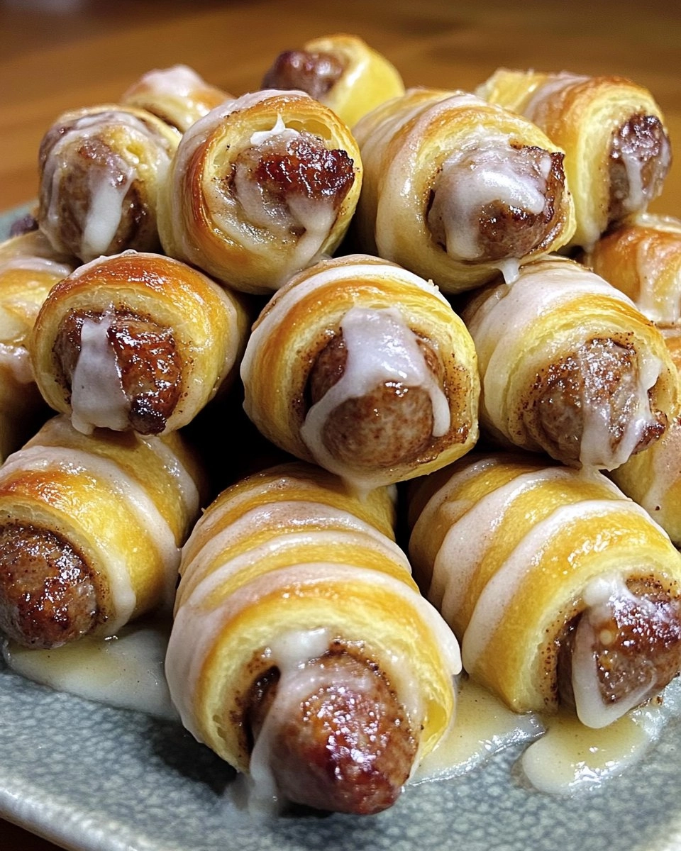 Breakfast Pigs in Cinnamon Rolls