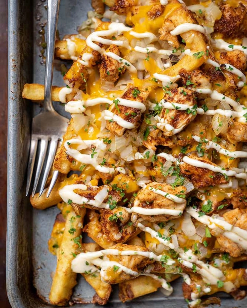 Cajun Chicken Loaded Fries