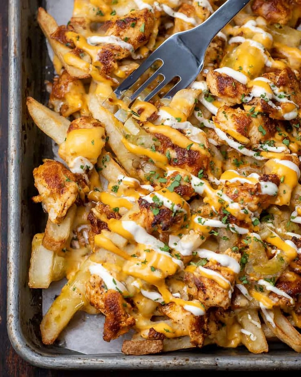 Cajun Chicken Loaded Fries