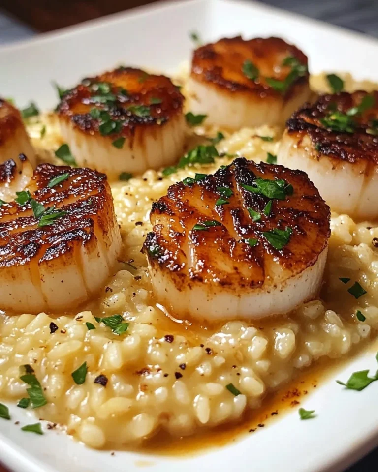 Champagne-Risotto-with-Brown-Butter-Scallops-Recipe