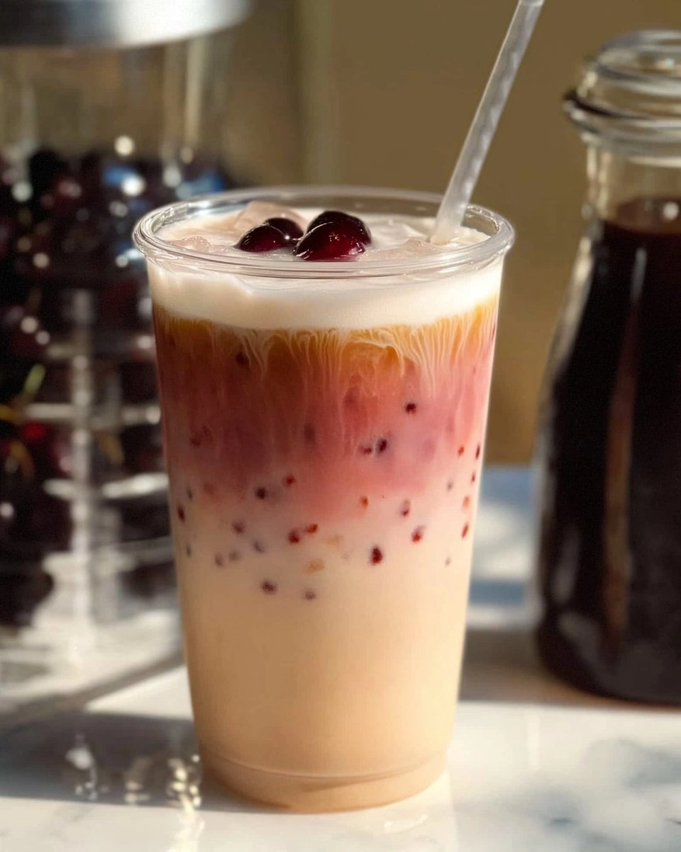 Cherry Vanilla Iced Latte 80 Cherry Vanilla Iced Latte